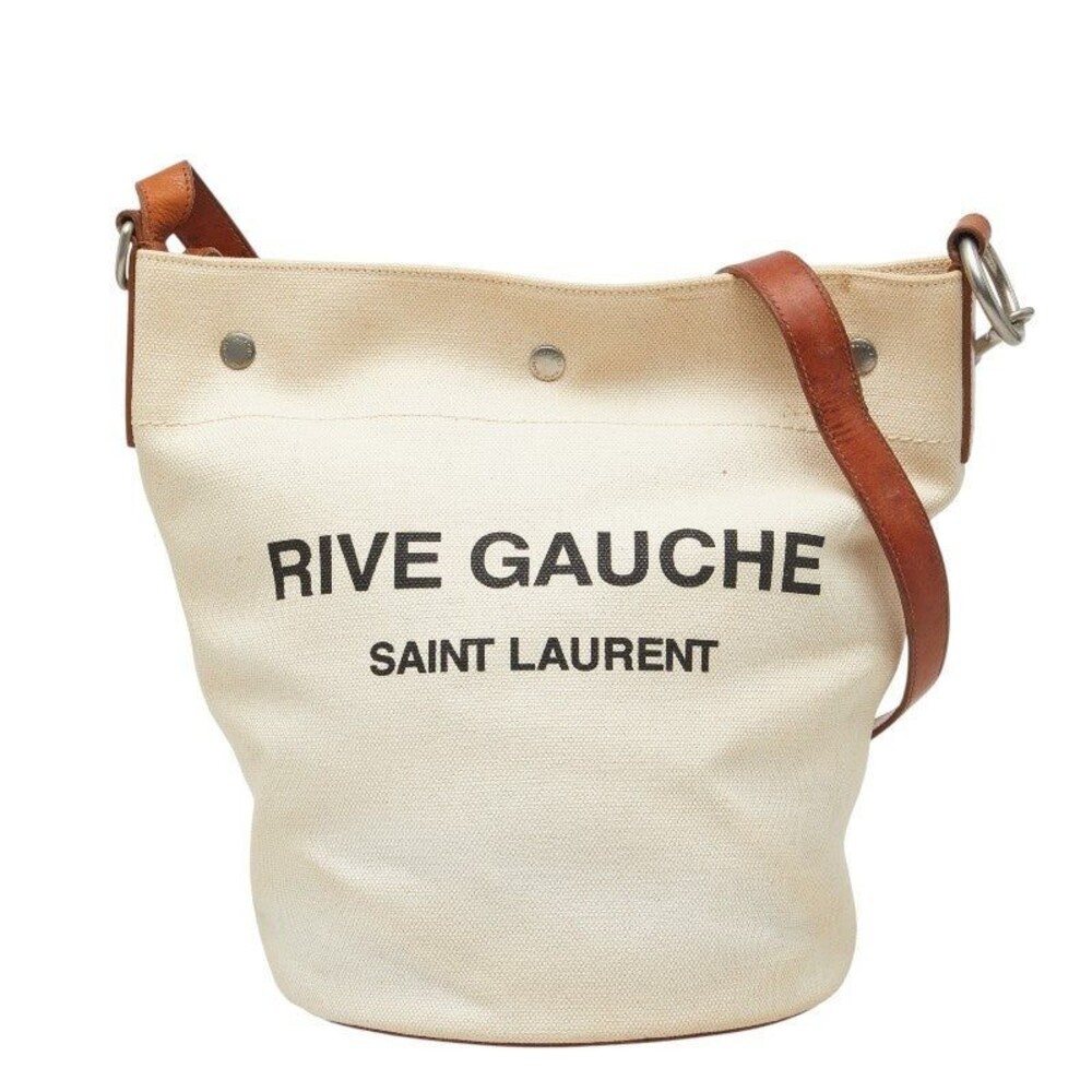 Saint Laurent Rive Gauche Shoulder Bag Ivory
